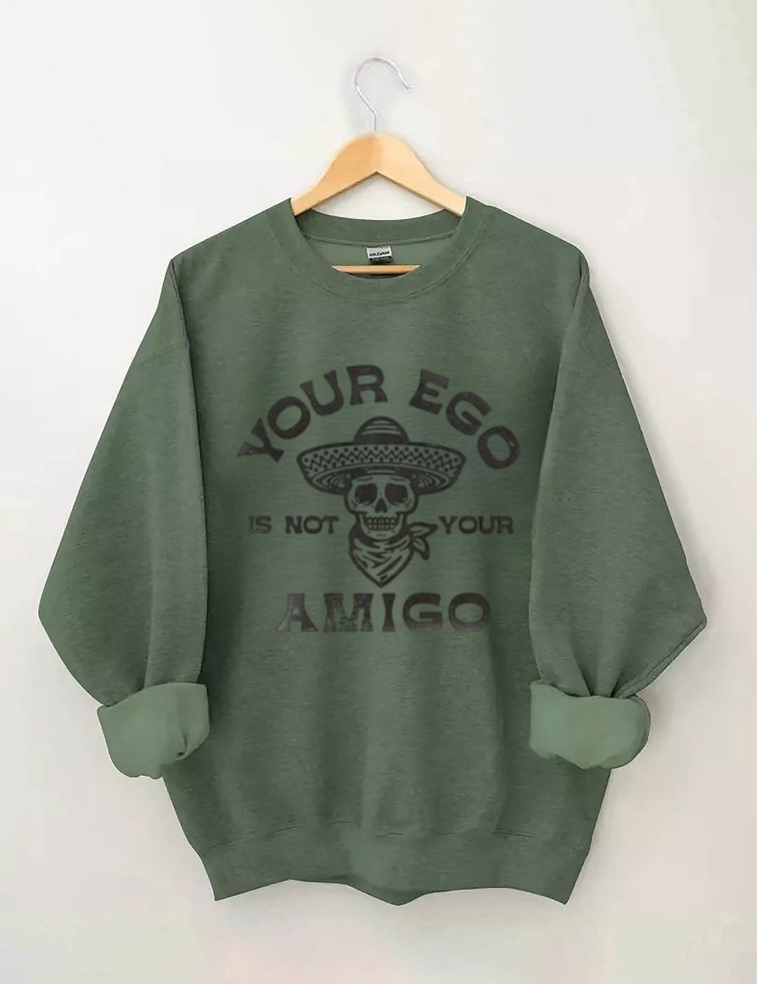 Retro school punk rock band printed design pattern  Sweatshirt