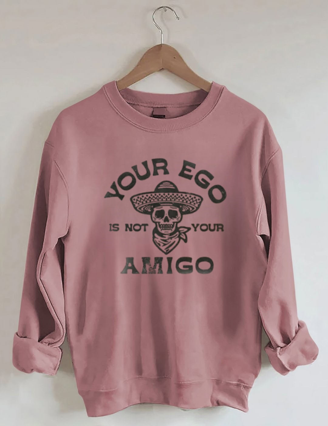 Retro school punk rock band printed design pattern  Sweatshirt