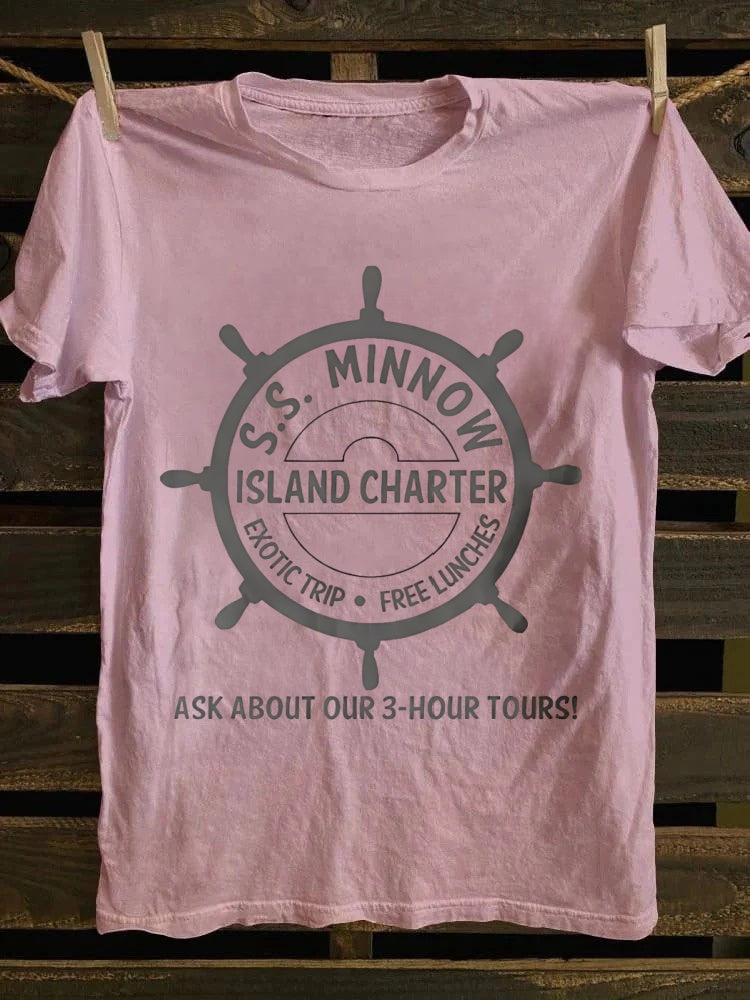 Retro S.S. Minnow 3 - Hour Tour Shirt | Island Charter Design