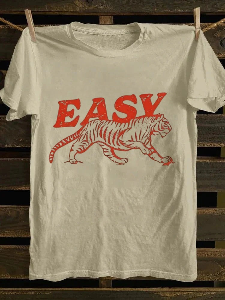 Retro punk rock band printed design pattern T-shirt