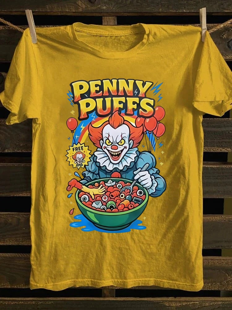 Penny Puffs Printed Oversized Unisex Halloween T-shirt