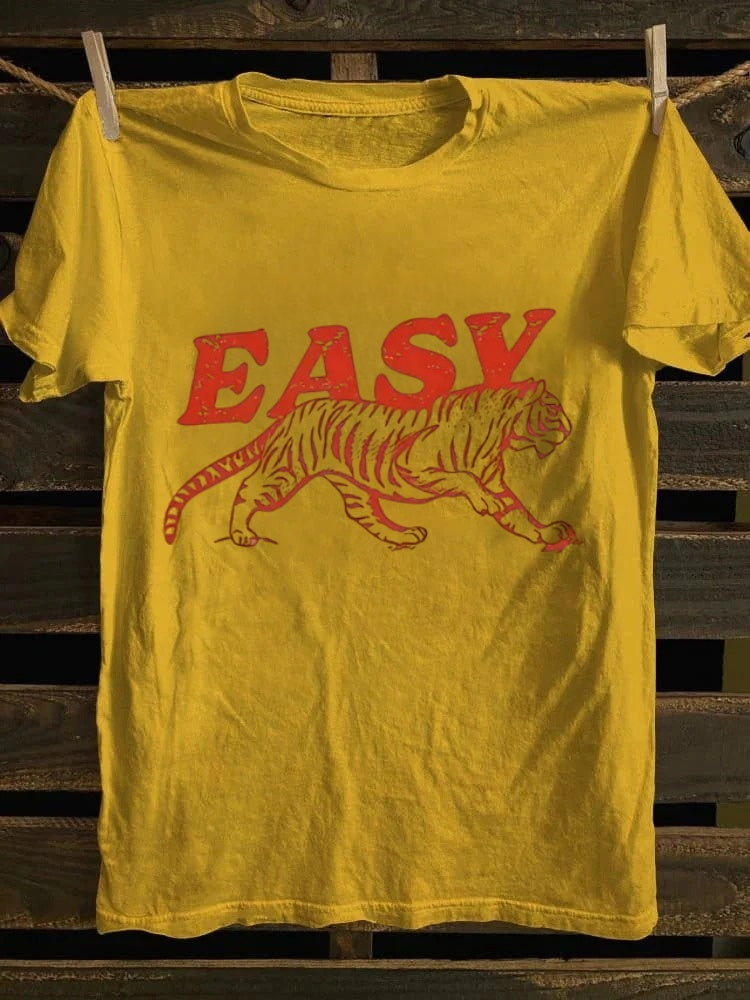 Retro punk rock band printed design pattern T-shirt