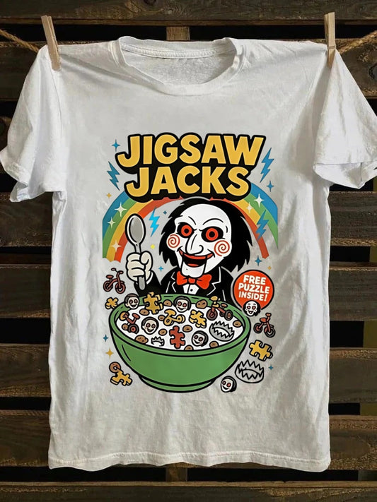 Jigsaw Jacks Printed Unisex Oversized Halloween T-shirt