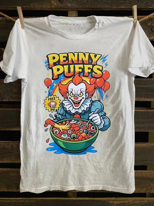 Penny Puffs Printed Oversized Unisex Halloween T-shirt