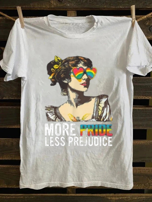 More Pride Less Prejudice T-shirt Retro