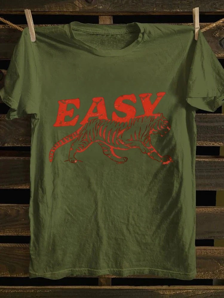 Retro punk rock band printed design pattern T-shirt