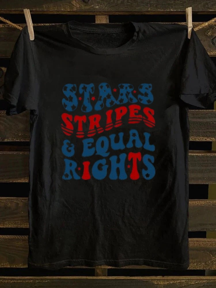 Stars Stripes And Equal Rights T-shirt Retro