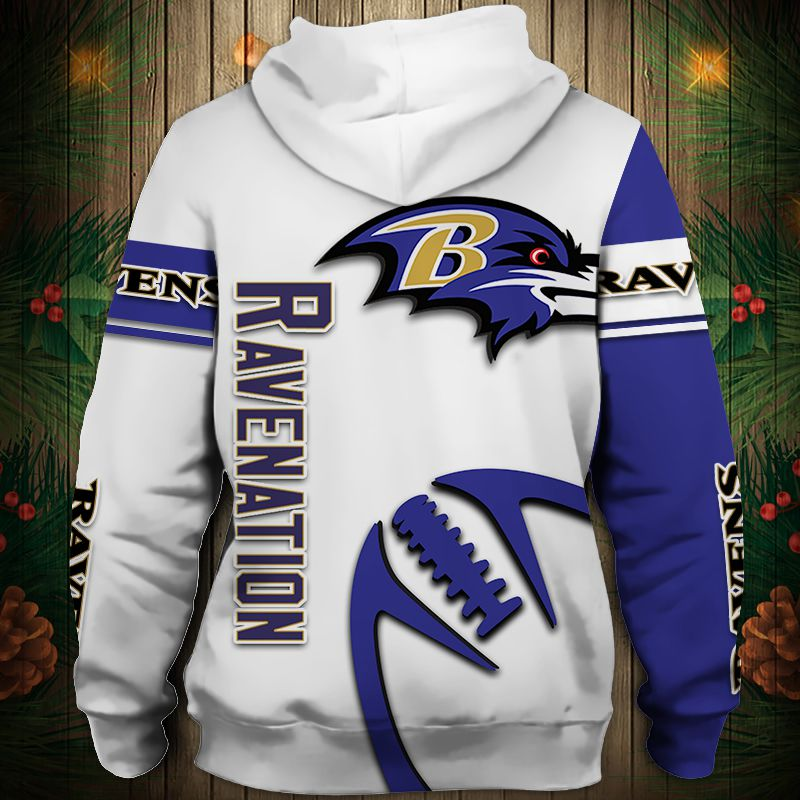 Baltimore Ravens 2025 New 3D Graphic Hoodie