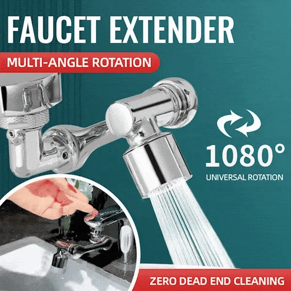 🔥 Bestseller 50% Off 💧🚰 Universal Sink Tap Adaptor ✨1440° Rotatable Faucet Aerator Extension
