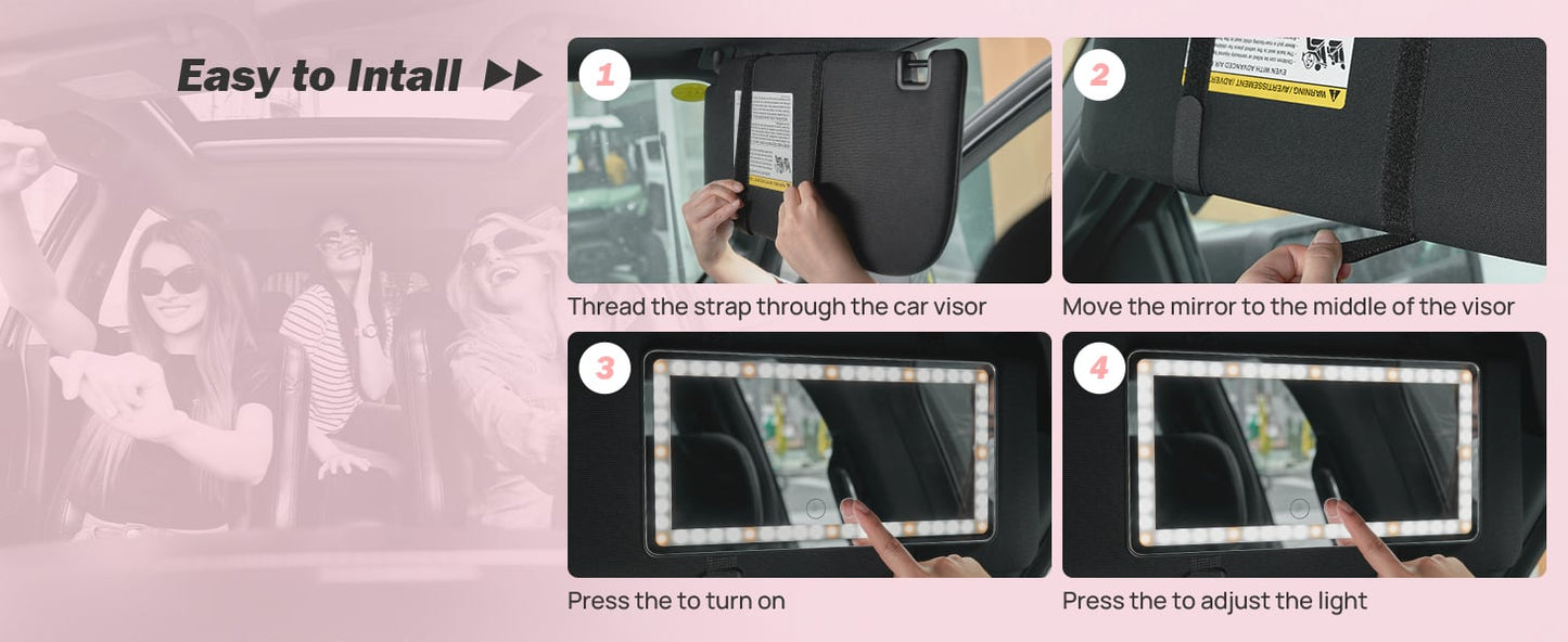 🔥SUMMER HOT SALE 49% OFF🔥Sun Visor Makeup Mirror