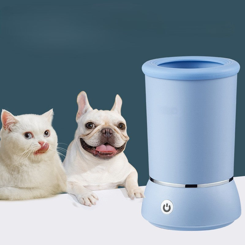 🐾 Intelligent Rotating Pet Paw Scrubber 🌿