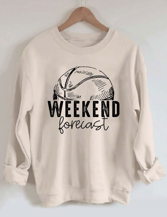 Weekend Forecast Basketball Sweatshirt