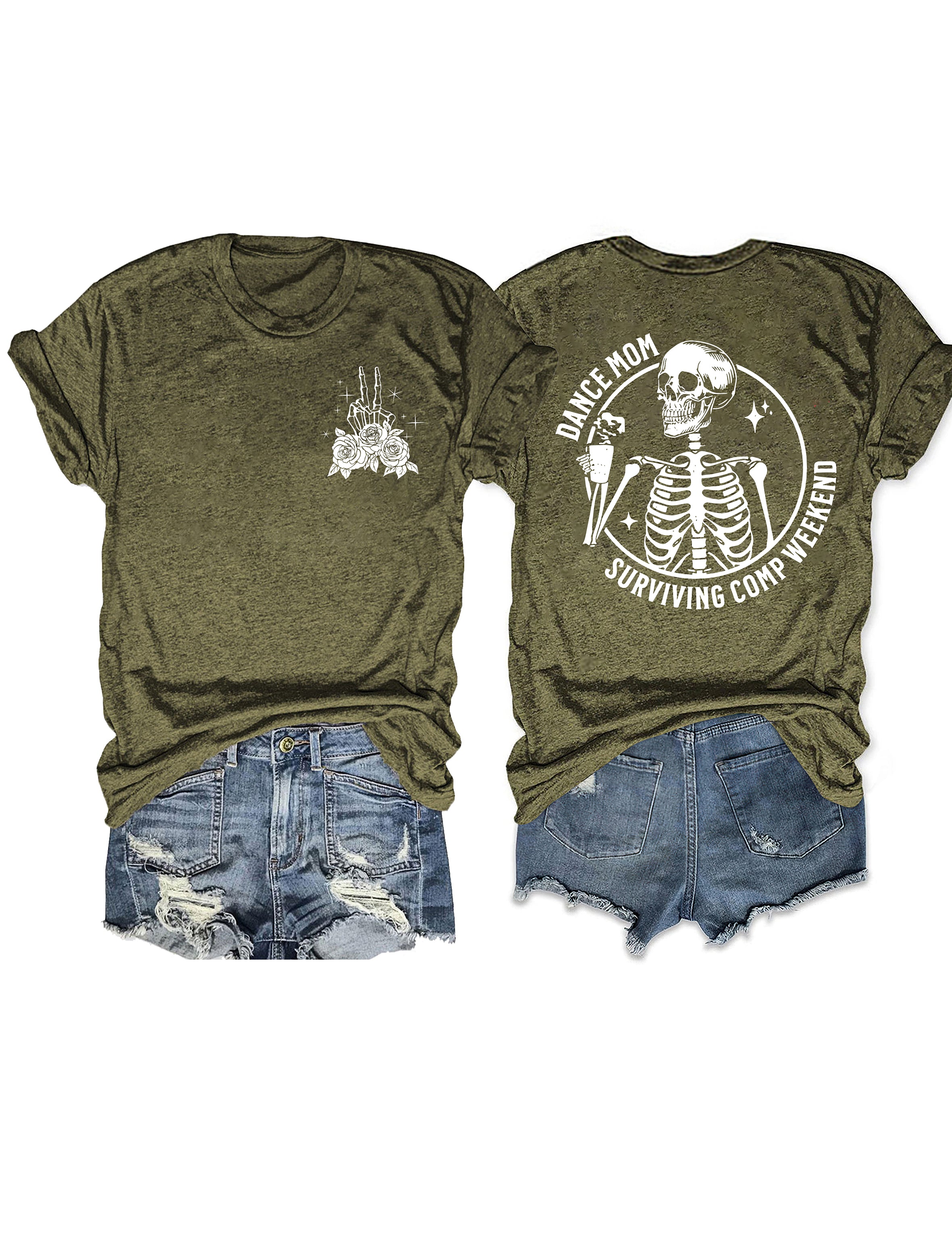 Funny Dance Mom Surviving Comp Weekend T-shirt