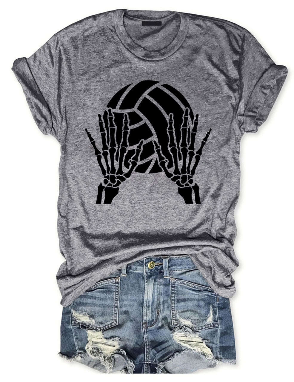 Volleyball Skeleton Hands T-shirt