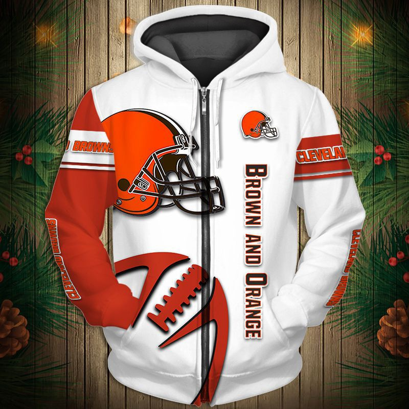 Cleveland Browns 2025 New 3D Graphic Hoodie