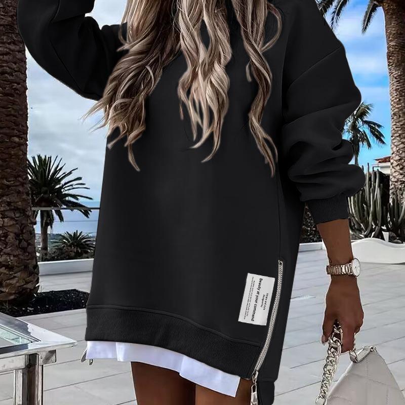 Women's Long Sleeve Oversized Sweatshirt Dress