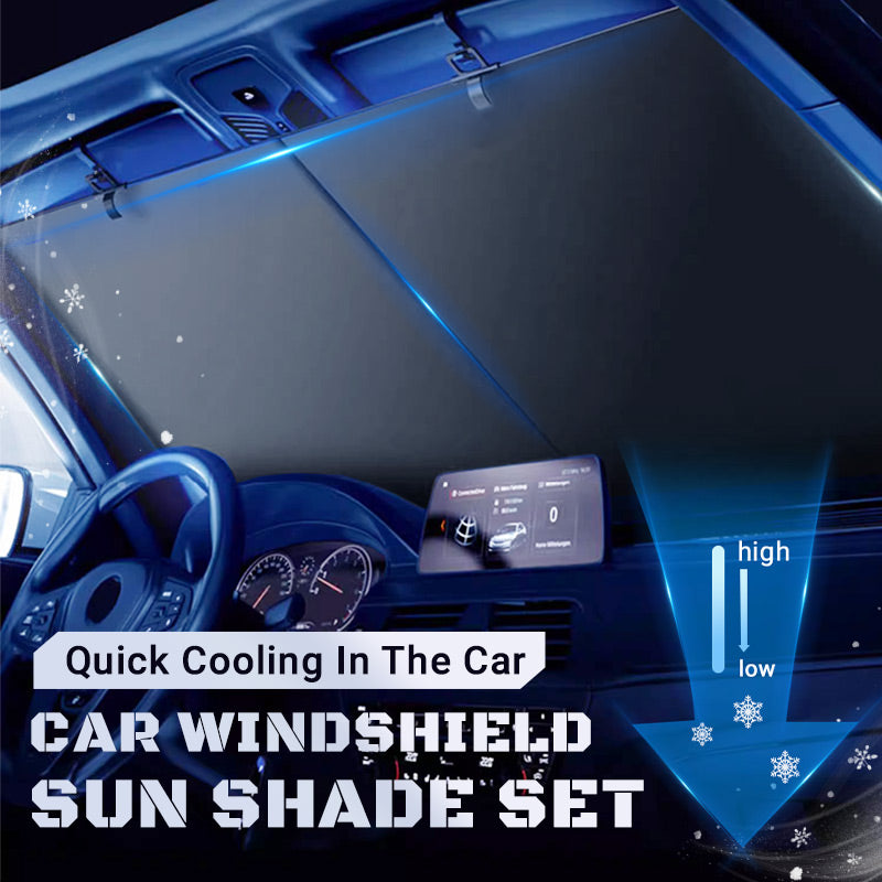 🔥Hot Sale 50% 0FF❄️Car Windshield Sun Shade Set
