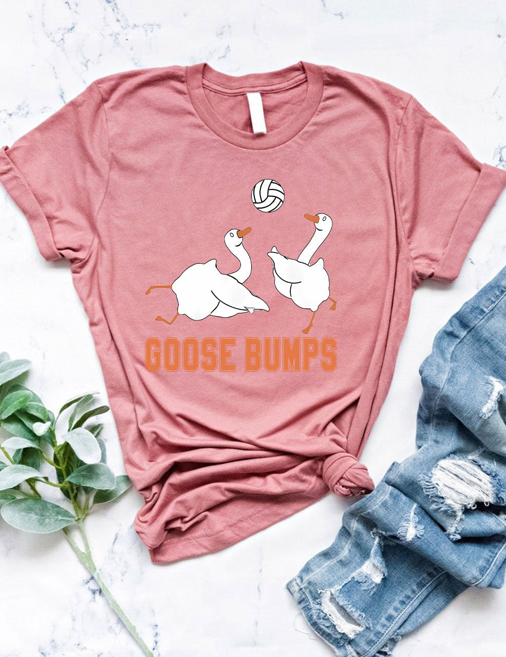 Goose Bumps Funny Volleyball T-shirt