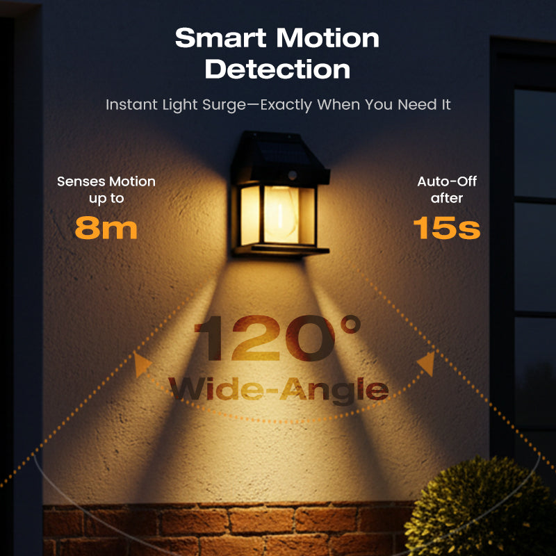 🎁 50% OFF! 💡 SOLAR WALL LIGHT - Motion Sensor & Weatherproof 🌟🛒