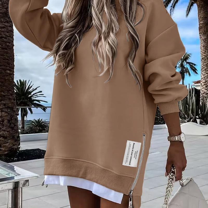 Women's Long Sleeve Oversized Sweatshirt Dress