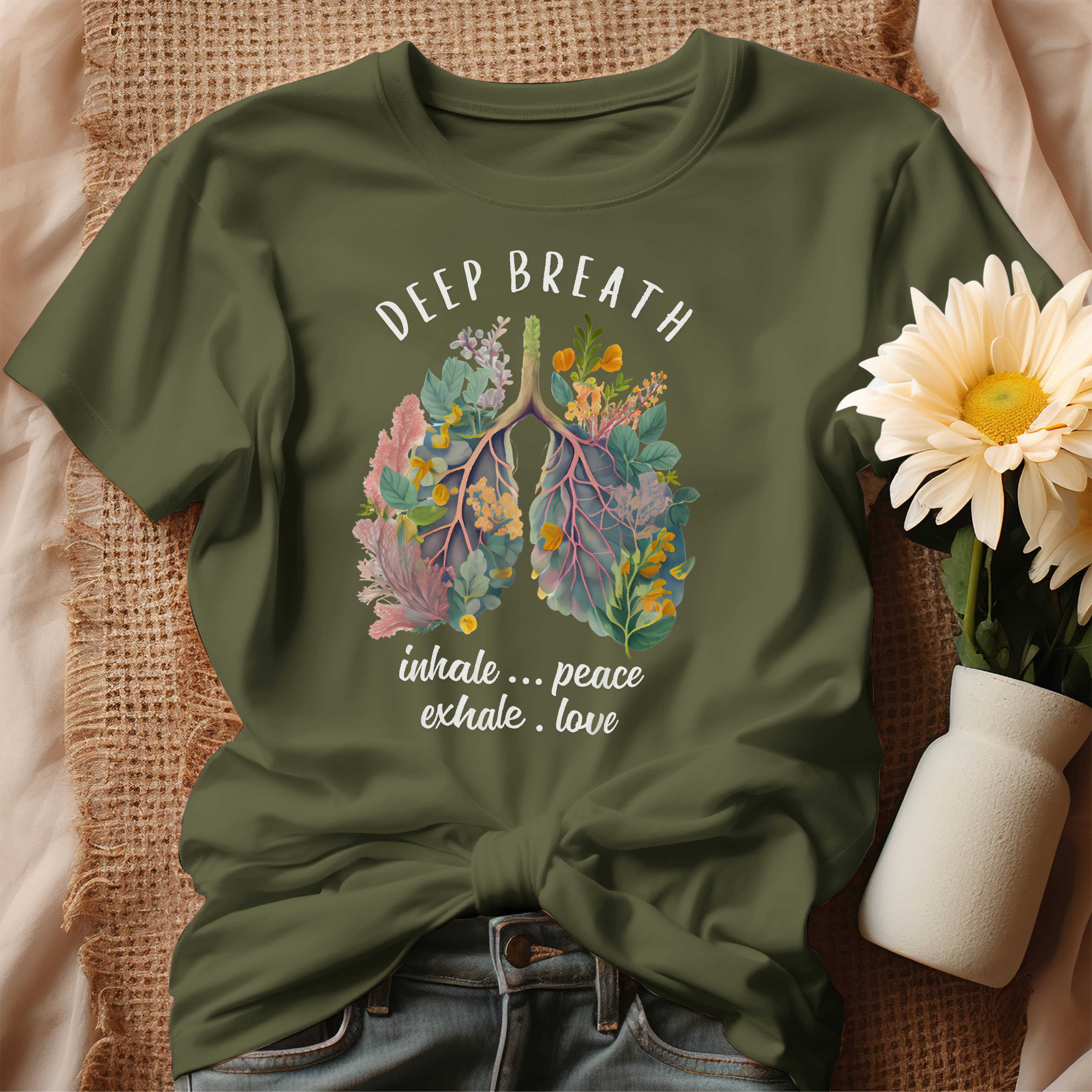 Inhale Peace, Exhale Love T-Shirt