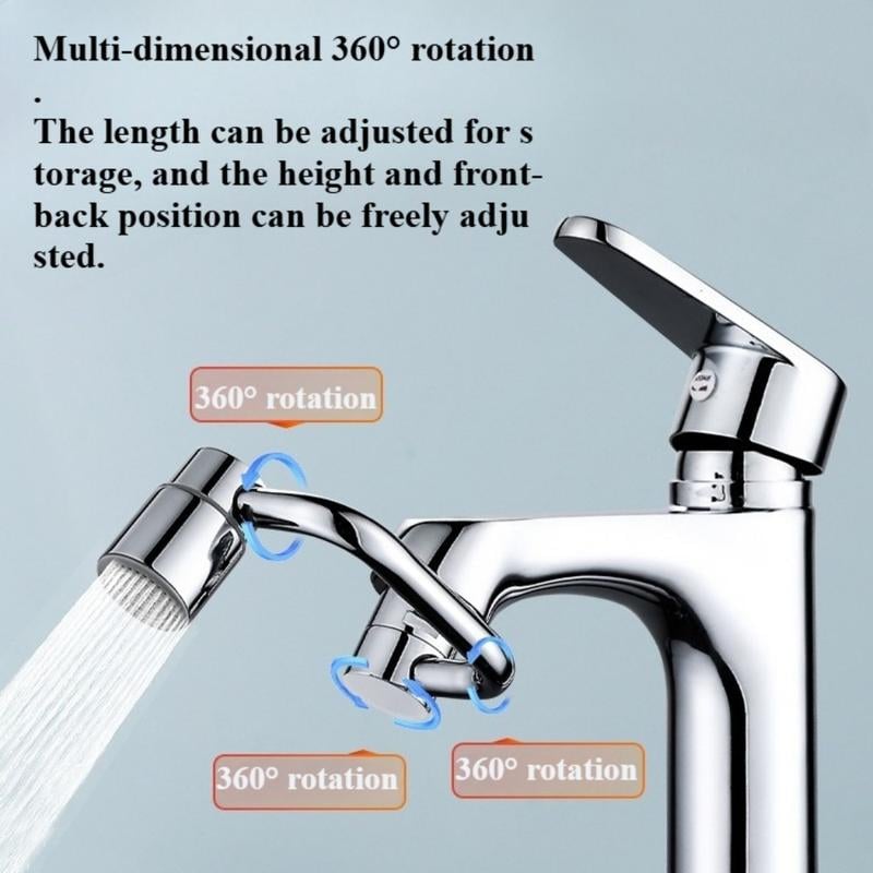 🔥 Bestseller 50% Off 💧🚰 Universal Sink Tap Adaptor ✨1440° Rotatable Faucet Aerator Extension