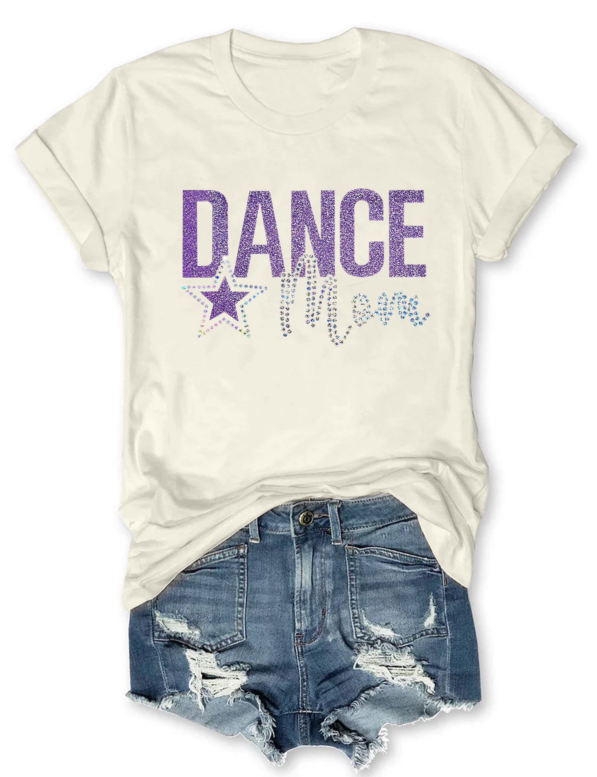 Dance Mom With Bling Faux Rhinestones T-shirt