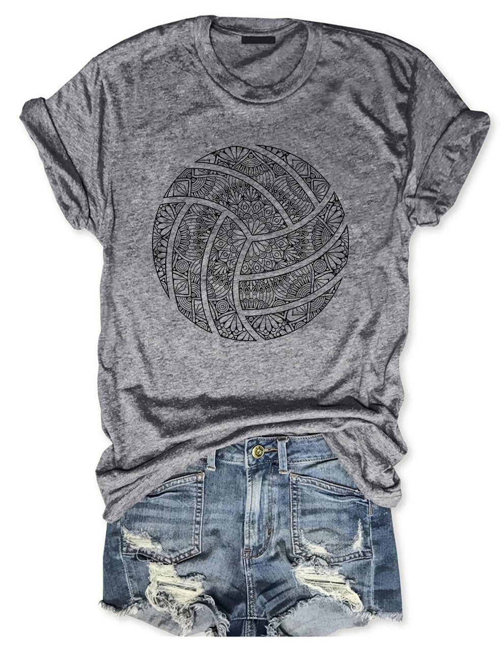 Volleyball Mandala T-shirt