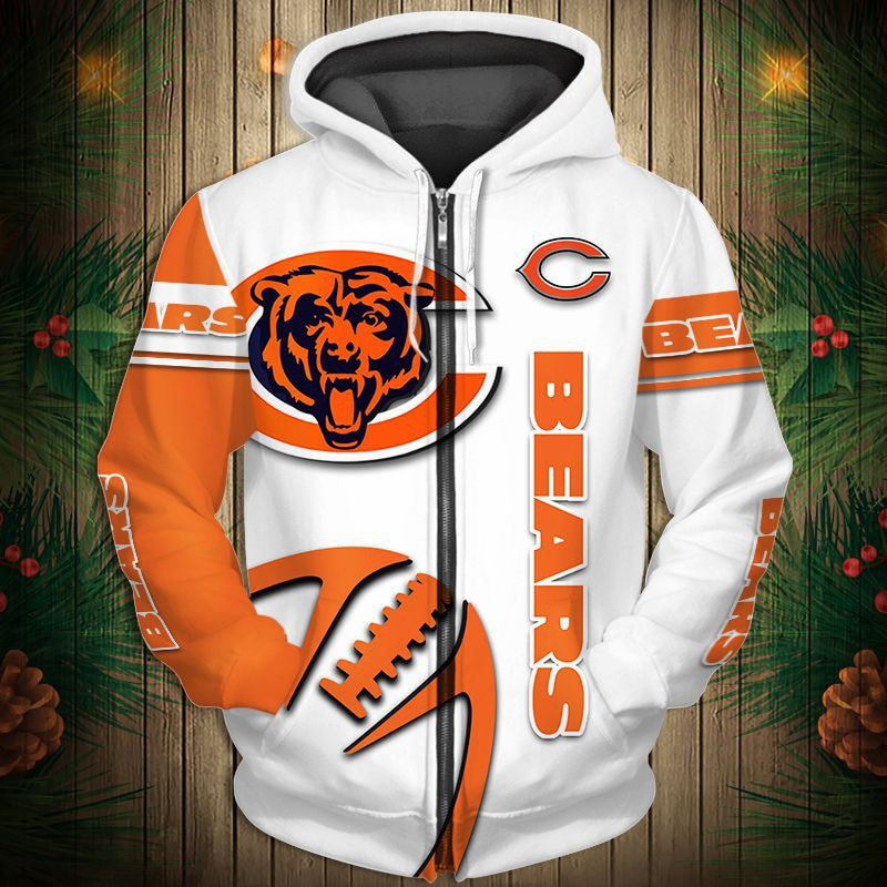 Chicago Bears 2025 New 3D Graphic Hoodie