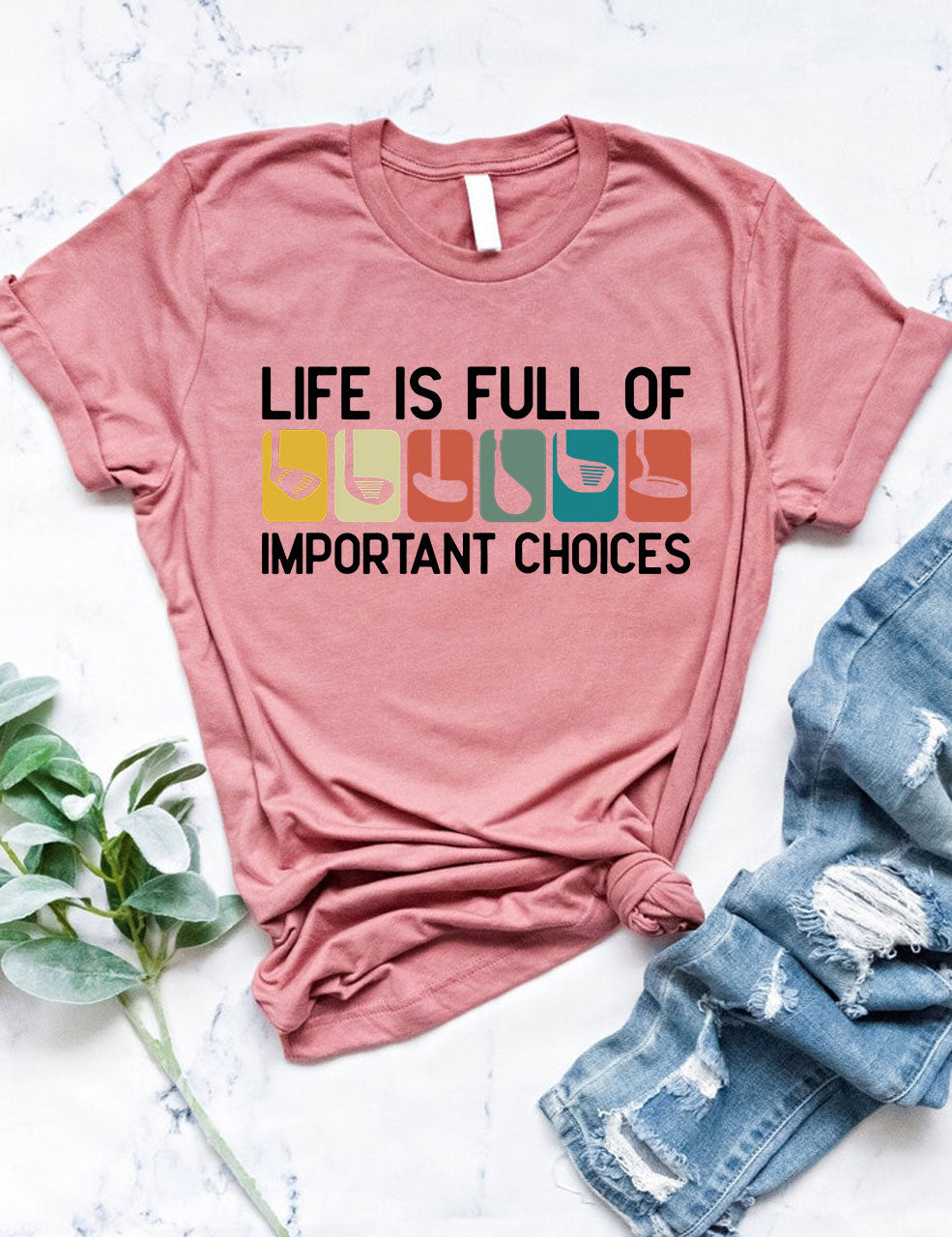 Life Is Full Of Important Choice Funny Golfing T-shirt