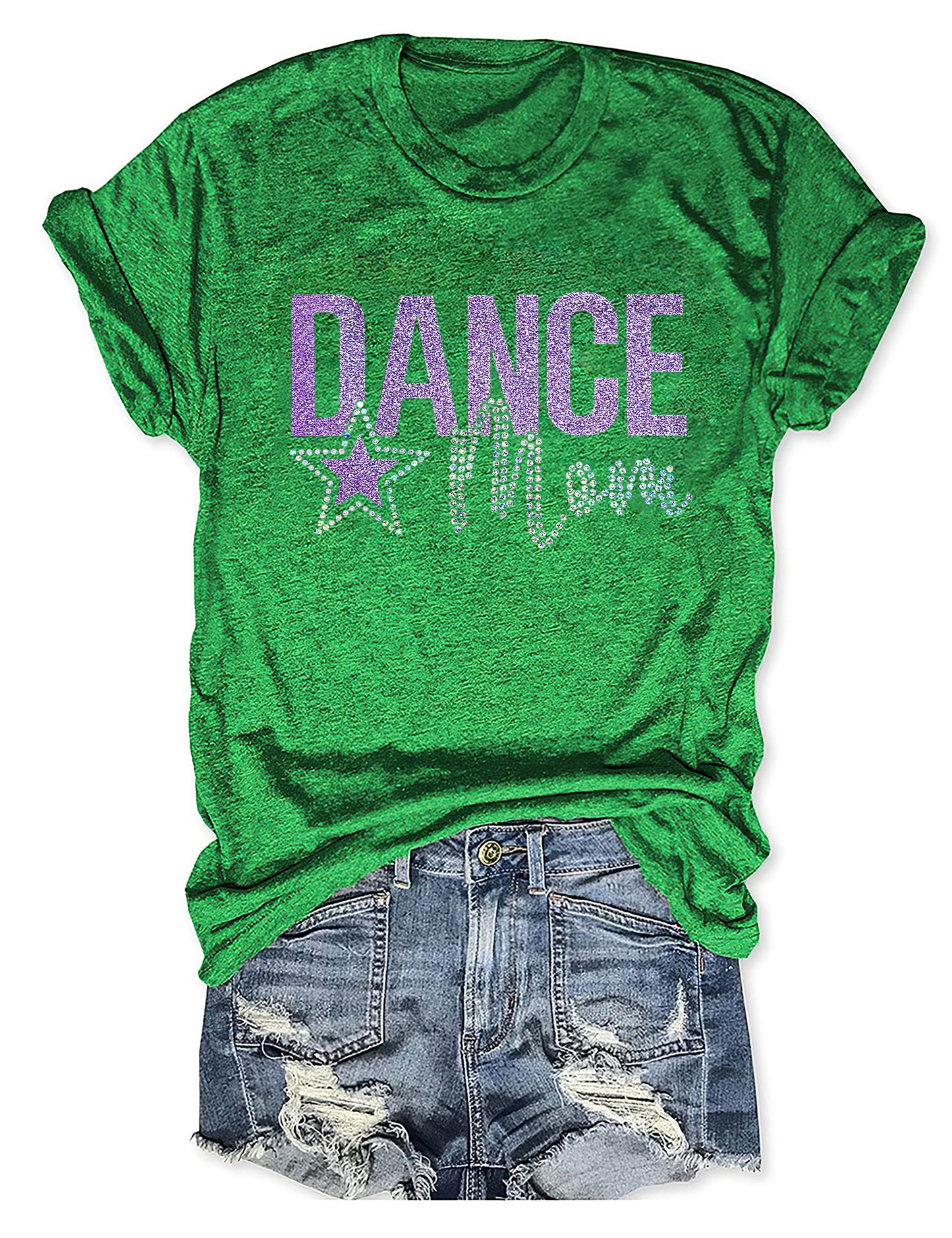 Dance Mom With Bling Faux Rhinestones T-shirt
