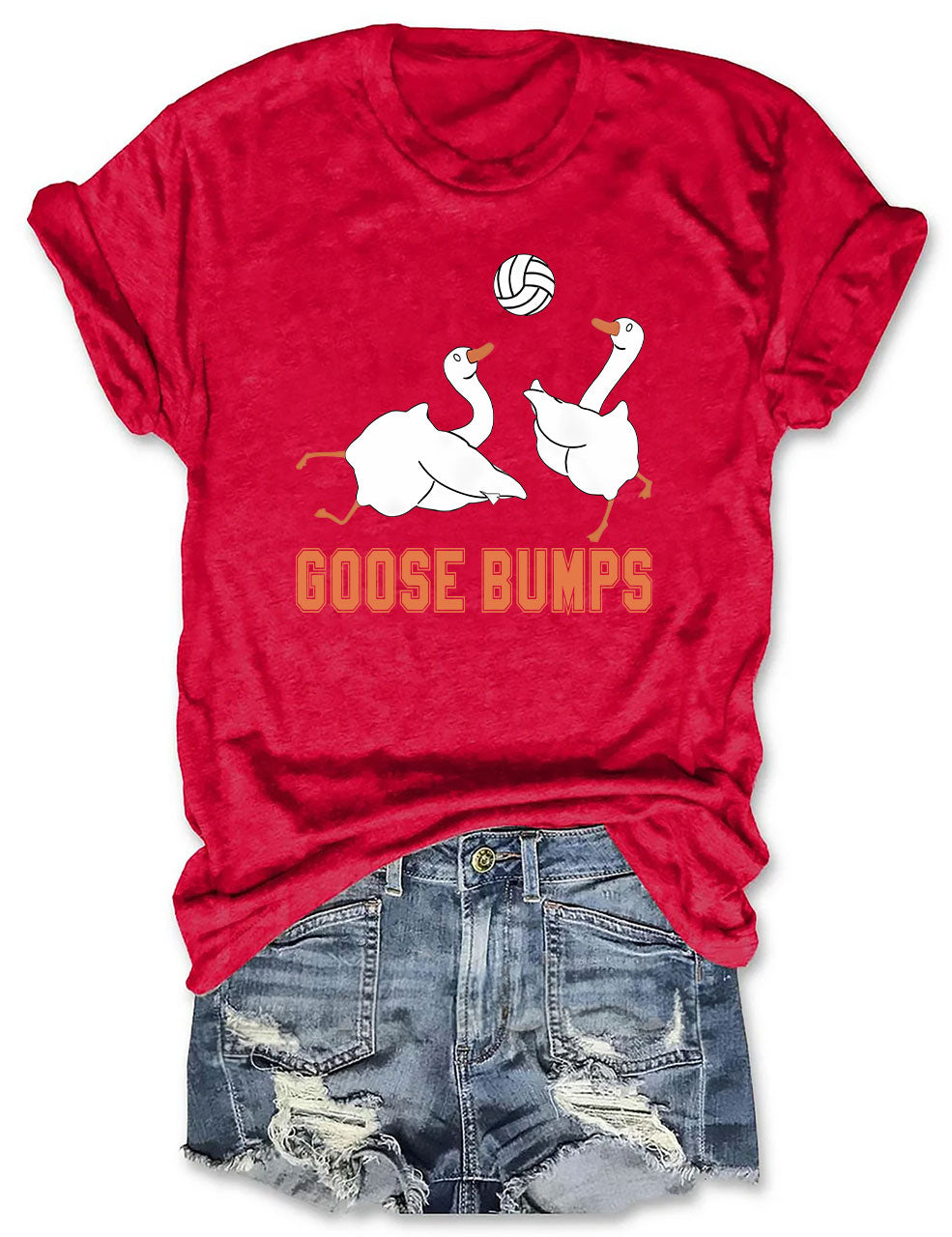 Goose Bumps Funny Volleyball T-shirt