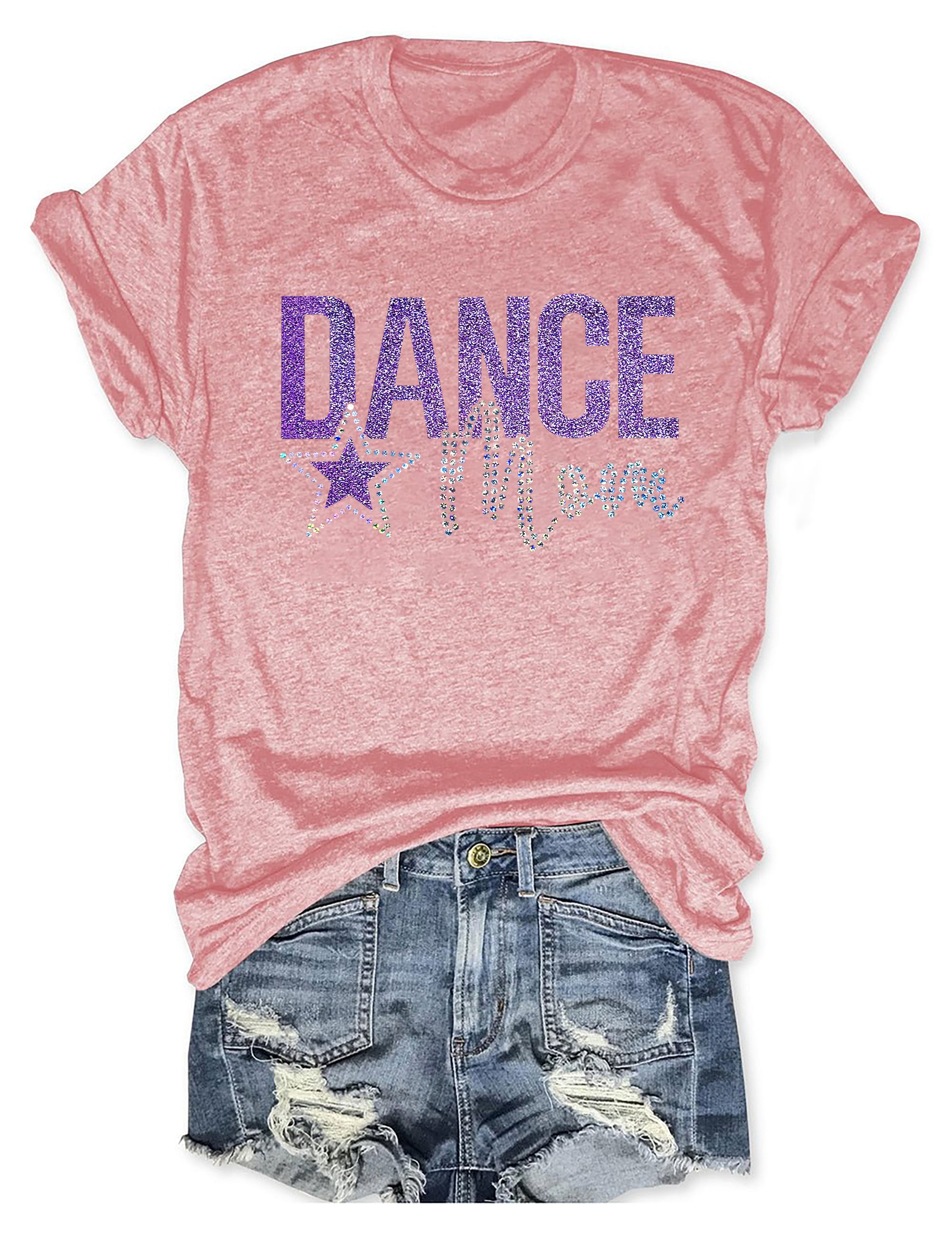 Dance Mom With Bling Faux Rhinestones T-shirt