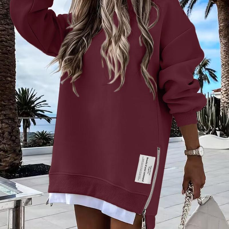 Women's Long Sleeve Oversized Sweatshirt Dress