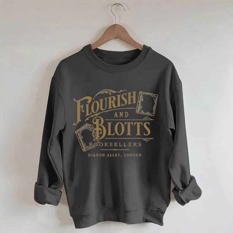 Flourish And Blotts Book Lover Sweatshirt