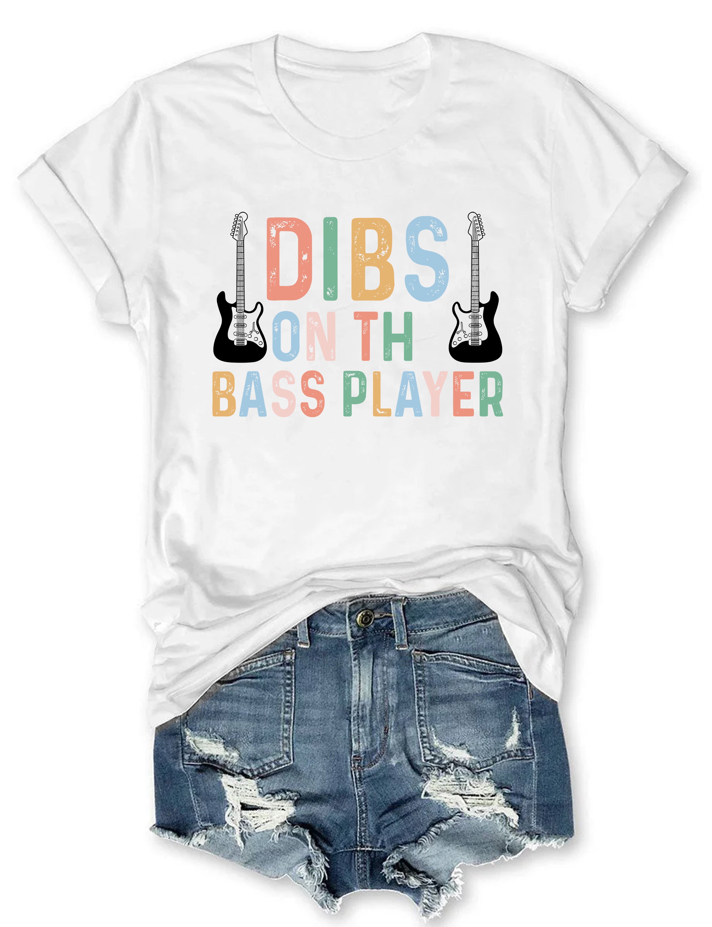 Dibs On The Bass Player dance T-shirt