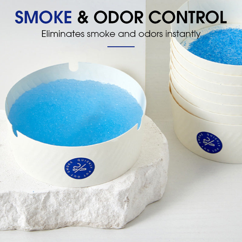 Disposable Ashtrays with Ash Absorbing Gel