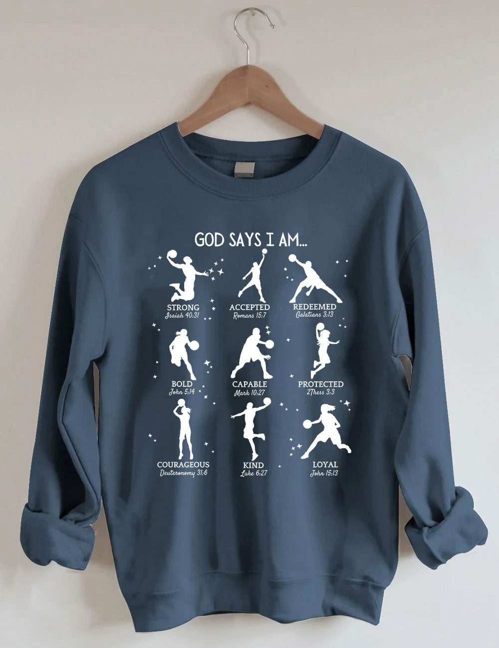 God Says I am Basketball Sweatshirt