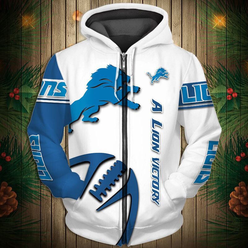 Detroit Lions 2025 New 3D Graphic Hoodie