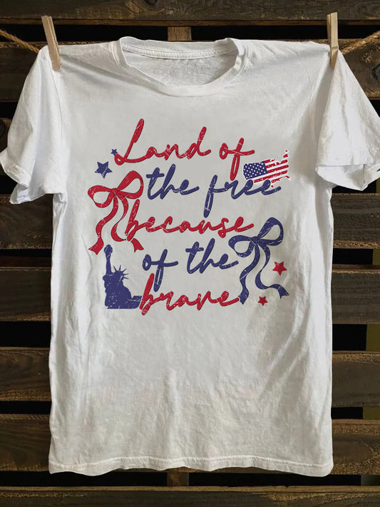 Land Of The Free Because Of The Brave T-shirt