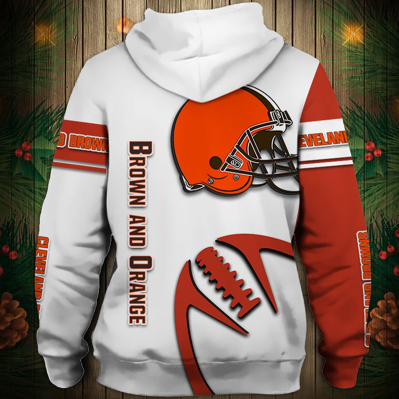 Cleveland Browns 2025 New 3D Graphic Hoodie