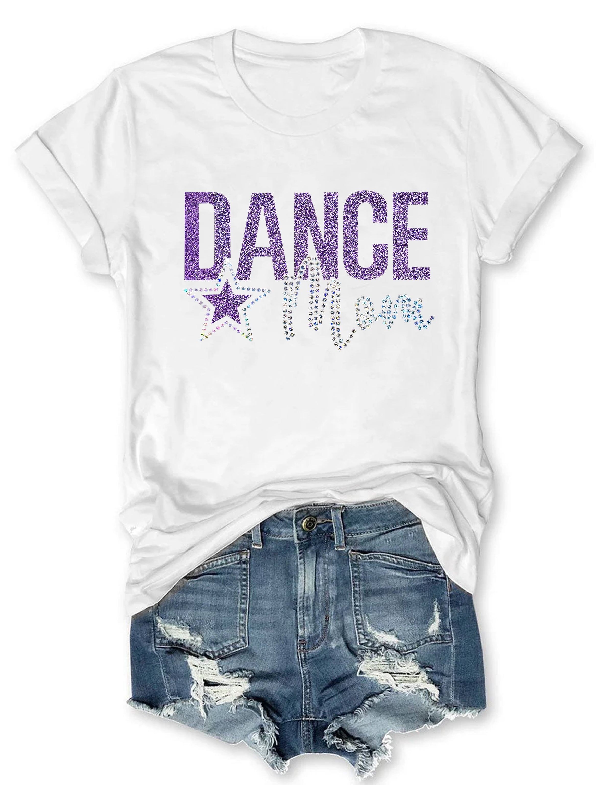 Dance Mom With Bling Faux Rhinestones T-shirt
