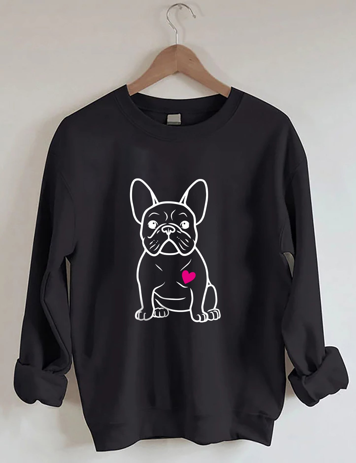 French Bulldog Heart Sweatshirt