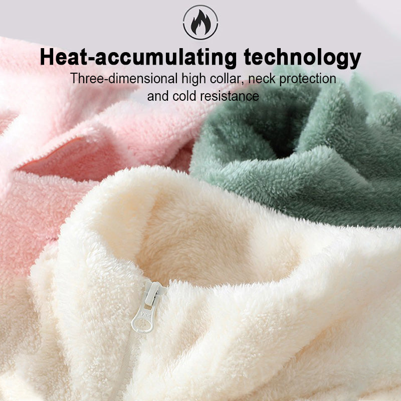 Thick coral fleece sweatshirt