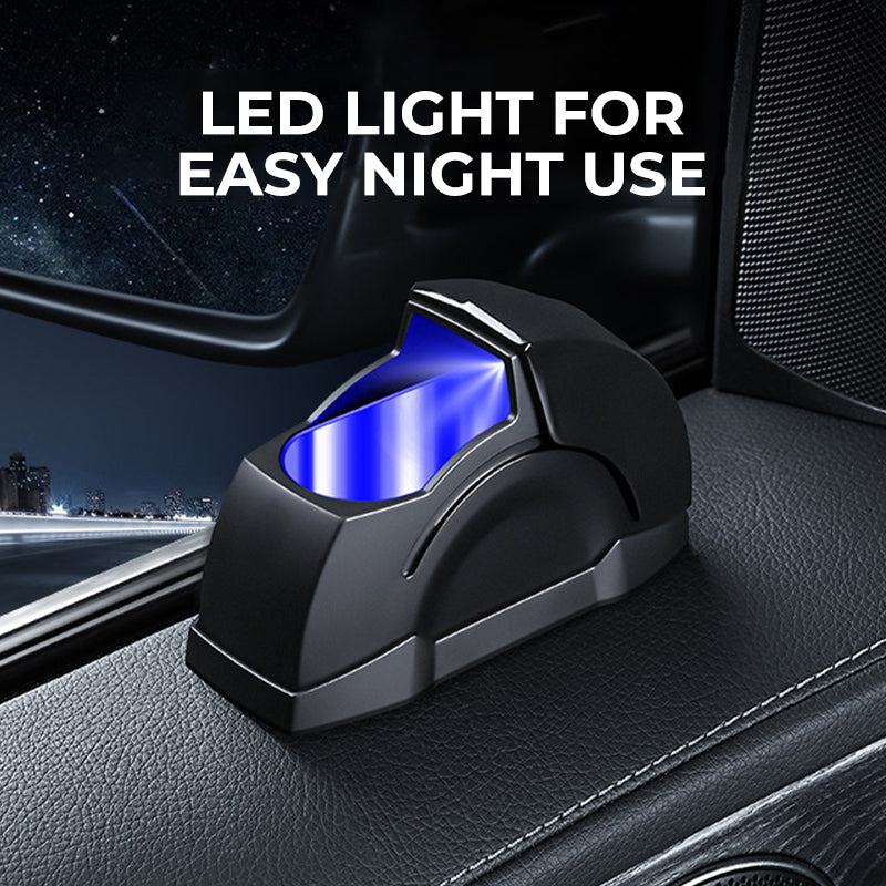 Windproof Car Door Ashtray with LED Light