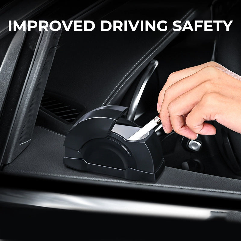Windproof Car Door Ashtray with LED Light