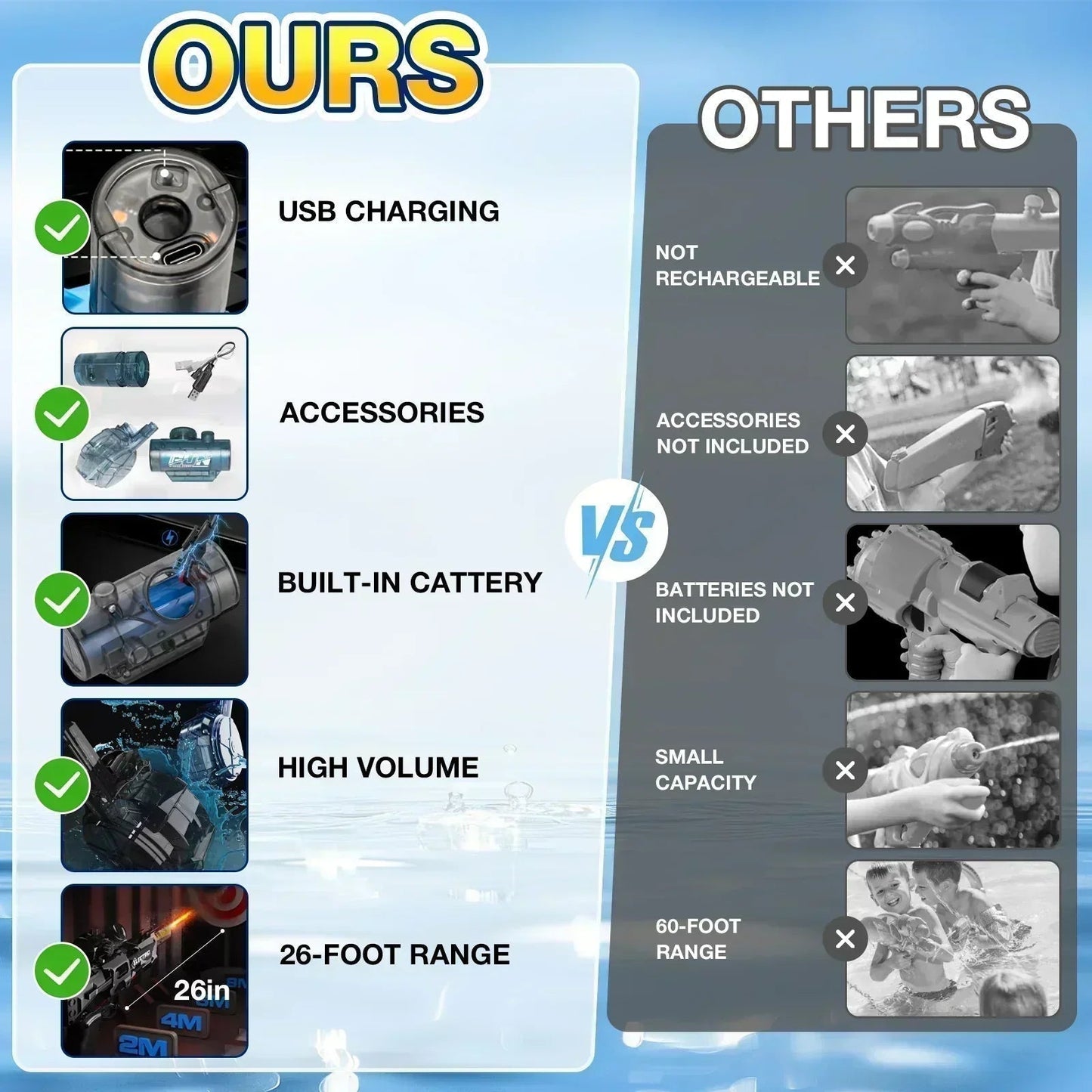 🔥Clearance Sale🔥Fast Mode Ice Explosion Pistol Water Gun