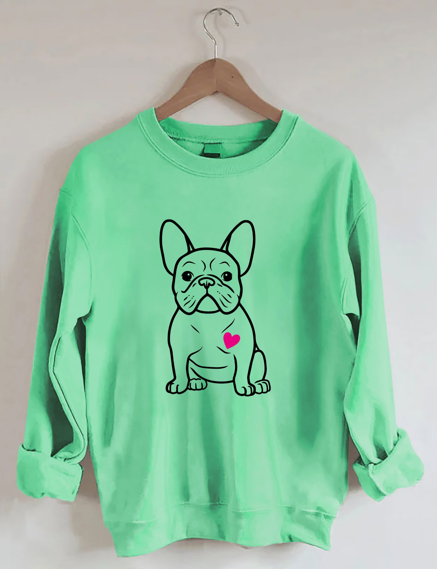 French Bulldog Heart Sweatshirt