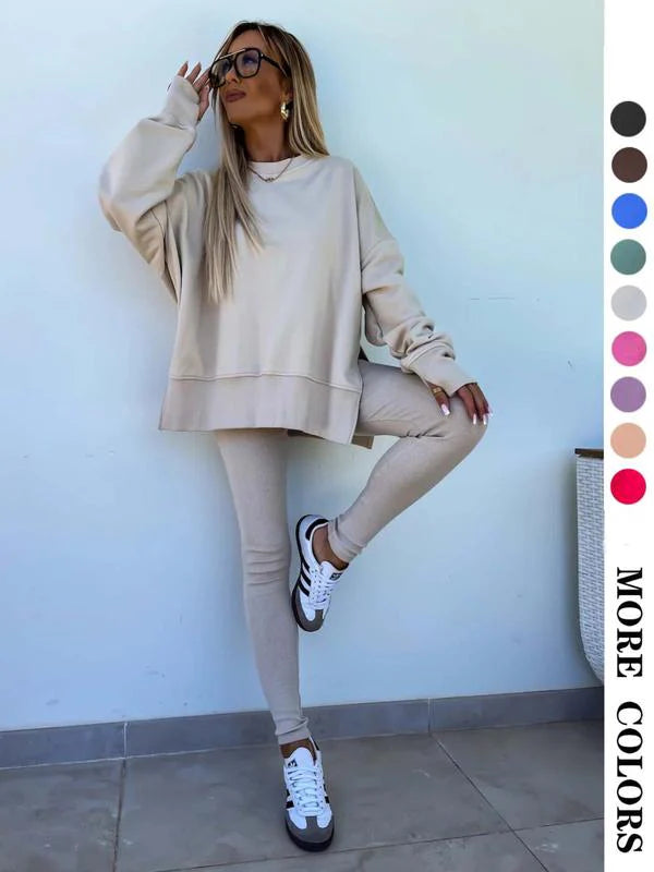 Women's Two-Piece Sweatshirt & Pants Set