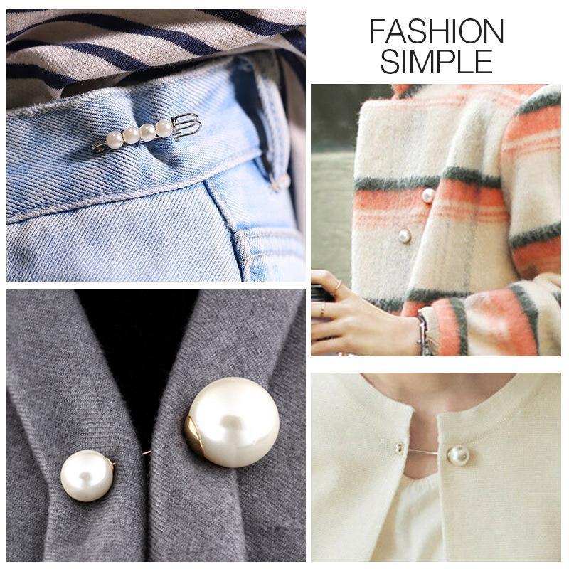 Pearl Brooch Clothing Decoration Clips